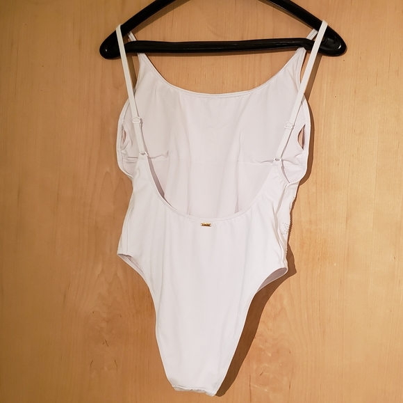 VS Pink Studded High Leg One Piece Bathing Suit - Picture 2 of 6